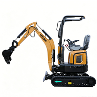 Mini-excavatrice compacte à bonne adaptabilité au terrain, idéale pour le creusement de fosses et les projets agricoles.