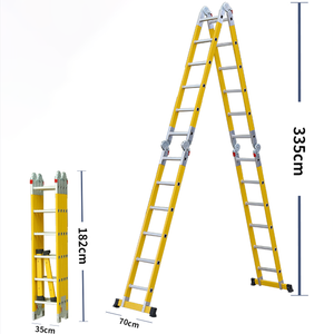 뜨거운 판매 4 배 알루미늄 다목적 사다리 작업 플랫폼 4x 2/4x 3/4x 4/4x 5/4x6 접이식 알루미늄 사다리 - Product Image 6