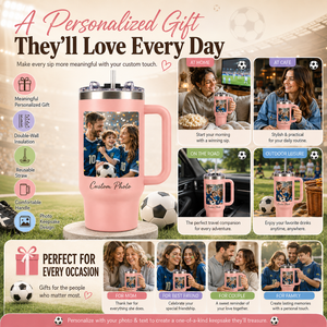 Tasse de voyage isotherme personnalisée OEM pour cadeaux d'anniversaire, de mariage, de vacances en famille, tasse souvenir personnalisée pour les fans de la Coupe du monde AFIFA - Product Image 2