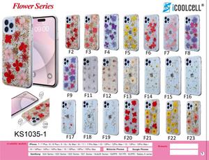 Fundas de Teléfono de Lujo al por Mayor, Estilo Femenino, Brillantes, con Flores Secas Transparentes, Resistentes a Golpes, de TPU+PC, para 11/12/13 Max - Product Image 4