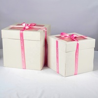 Boîtes à Gâteaux en Gros de Différentes Tailles, Faites à la Main avec Fenêtre en Plastique, Emballage 12 x 12 x 12