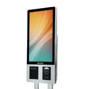 Windows price check WIN238-LZK3 Restaurant Automatic Kiosk Touch Screen POS Terminal with Thermal Printer