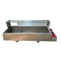 220V Gewerblicher 3-Behälter Elektrischer Bain-Marie Speisenwärmer aus Edelstahl mit Präziser Temperaturregelung für Thekenmontage