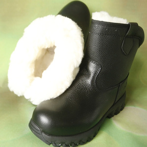 Botas de Nieve para Hombre, Forradas de Lana, Cálidas, Impermeables, Antideslizantes, de Tacón Medio, Color Sólido - Product Image 2