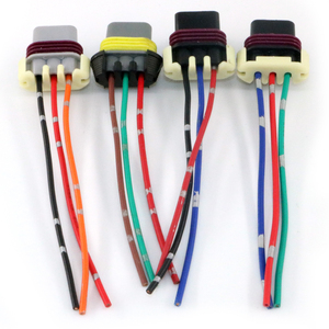 Connecteurs et bornes de faisceau de câbles pour batteries rondes Lucas Rists, magnétiques haute tension, à 3 broches, à éclisse coulissante, modèle DJ7033Y-1.5-21 - Product Image 6