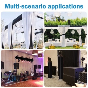 Màu đen ngoài trời sân khấu scrim Bìa Spandex giàn Trần Bìa Stretch giàn sân khấu bìa vải tay áo với Velcro cho sân khấu Giàn - Product Image 5