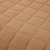 Ensemble de couvre-lit matelassé marron moderne, style luxueux, tissu doux et respirant pour chambres King, Queen, Twin, OEM ODM