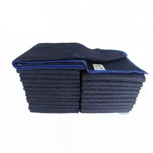 Factory wholesale customized reusable moving blankets furniture moving packing blankets