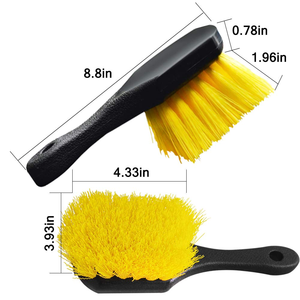Brosse de nettoyage professionnelle souple pour voiture, pour jantes et pneus, avec logo - Product Image 3