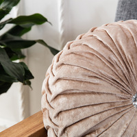 Fabricant Amity Vente en gros Oreiller de roue en velours citrouille simple et solide de luxe Style nordique pour la maison Canapé Hôtel Décoration