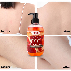 プライベートラベルボディジャム天然有機ビタミンEホワイトニング角質除去香水シャワージェル釉薬ウォッシュ - Product Image 4