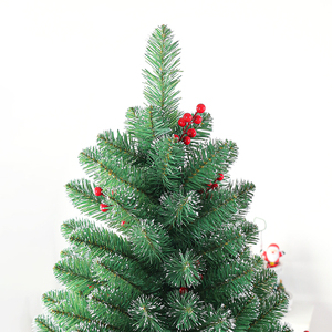 SHUANGYUAN كامل PVC شجرة عيد الميلاد الثلجية عالية الجودة مع التوت الأحمر ومخاريط الصنوبر Arbol De Navidad Weihnachtsbau - Product Image 2