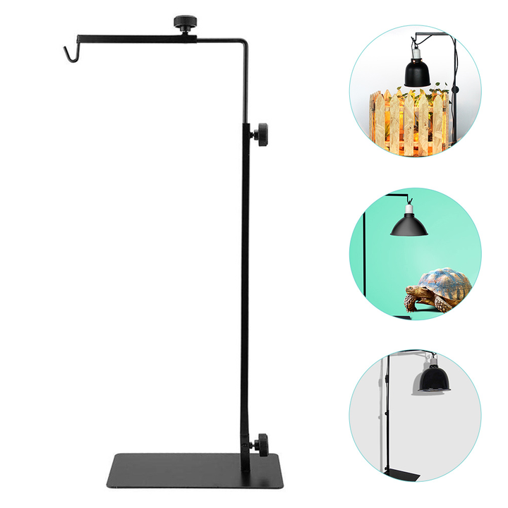 Reptile Lamp Stand Fixed Bracket Adjustable Floor Light Stand, Light