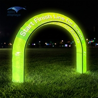 Arche publicitaire extérieure personnalisée en aluminium avec éclairage LED intégré, pliable, pour événements, distributeurs, carnaval, foire nocturne