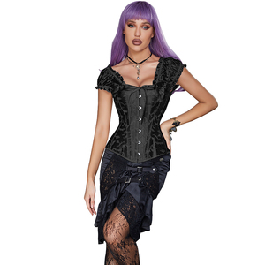 Traje Sexy Party Overbust Bustiers Barato Bloqueio Cintura Treinamento Espartilhos Atacado Plus Size - Product Image 4
