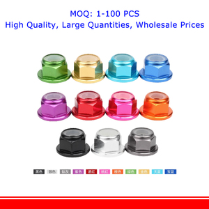 Nhôm động cơ vít <span class=keywords><strong>Nuts</strong></span> Nylon chèn tự khóa mặt bích Nut cho RC FPV đua bay không người lái 2205 2206 2207 M2 M3 M4 M5 M6 M8 động cơ - Product Image 3