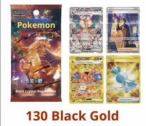 Boîte scellée de boosters de cartes à collectionner Pokémon originales chinoises CSV5c Black Crystal Chisheng Spray Fire Dragon Gift Box TCG - Product Image 5