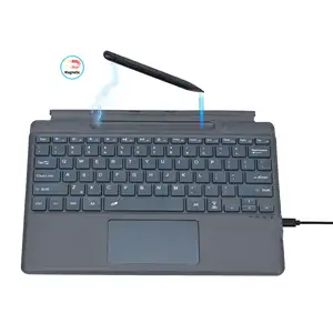 Teclado para surface pro 8 de 13 pulgadas, funda de teclado inteligente multifuncional con panel táctil para teclado de ordenador portátil de Microsoft