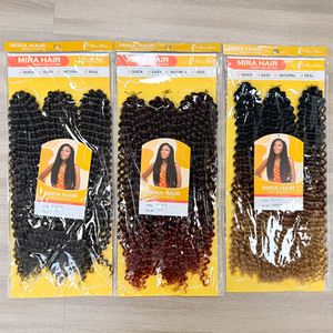 MIRA Cheveux synthétiques pré-bouclés de 18 pouces, style Bomb Twist, Spring <span class=keywords><strong>Passion</strong></span> Twist, Dreadlocks, Tresses au crochet, Extensions capillaires très demandées - Product Image 3