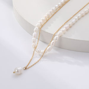 Collar con Colgante de Acero Inoxidable Chapado en Oro Personalizado para Mujer, Joyería Moderna para Fiestas - Product Image 1