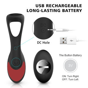 男性用,ワイヤレスリモコンプロステートマッサージャーアナルバットプラグコックリング付きアナルセックストイ - Product Image 3