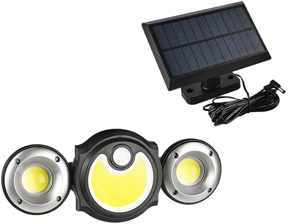 Newest Security Smart Sensor 128 Cob Led Solar Garden Lights Path Wall Lamp Street Light Solar
