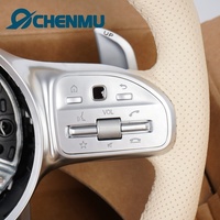 Volant sport pour Mercedes-Benz W213 W222 W166 Classe C Classe E Classe S GLE CLA GLS W211 W212 Cuir perforé blanc