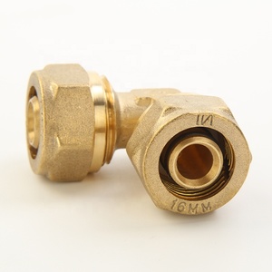 Raccord de <span class=keywords><strong>compression</strong></span> en laiton OEM pour système eau/gaz, <span class=keywords><strong>coude</strong></span> nickelé - Product Image 4