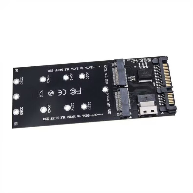 NGFF to /SFF8654 Adapter Card for NVMe Protocol SSD Expansion-in Stock