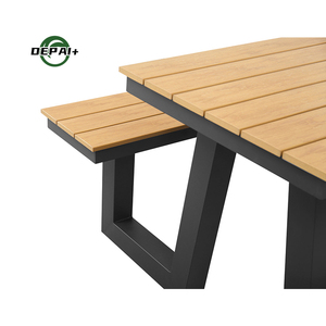 Set da Pranzo per Esterni Personalizzato <span class=keywords><strong>con</strong></span> Tavolo <span class=keywords><strong>e</strong></span> Panchina in Legno per Picnic <span class=keywords><strong>e</strong></span> Caffè - Product Image 2