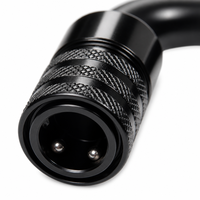 Raccord rapide en U à 180 degrés pour éthanol, coupleur femelle 3/8 à 5/16, adaptateur de ligne de carburant en aluminium anodisé noir CNC