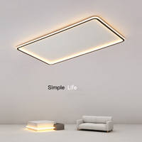 Lámpara de araña Led moderna, iluminación Simple para sala de estar, dormitorio, estudio, lámparas de interior blancas y negras, accesorios de AC90-260V regulable