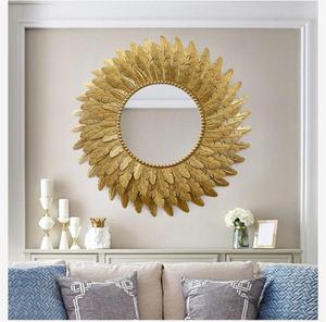 Decorazione da Parete <span class=keywords><strong>in</strong></span> Metallo di Lusso 96cm, Forma Contemporanea <span class=keywords><strong>in</strong></span> <span class=keywords><strong>Ferro</strong></span> Battuto Dorato, Arredo Casa e Hotel, Vendita Diretta dalla Fabbrica - Product Image 3