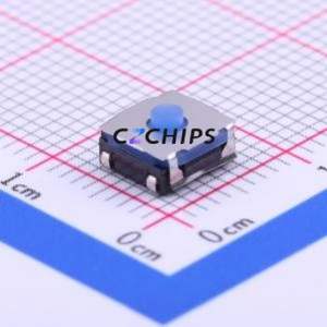 SKRAAWE010 Tactile Switch SMD-4P,6.2x6.2mm Switch Single Pole Single Throw Round Button Vertical Mount 6.2mm - Product Image 1