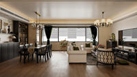Meubles de salon et d'appartement de style européen-américain moderne : Armoire modulaire personnalisable tout-en-un pour toute la maison