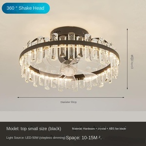 Luminaire suspendu en verre de style post-moderne, luxe léger, salon, design créatif, rond, LED, cristal, lustres pour villa, restaurant, chambre rouge - Product Image 4