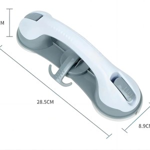 AkH Poignée de sécurité pour salle de bain 28,5 cm x 8,9 cm avec ventouse haute adhérence pour porte en verre, utilisation par les personnes âgées - Product Image 1
