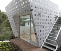 Panneau architectural en aluminium durable, résistant aux vents, avec des caractéristiques anti-corrosion et ignifuges