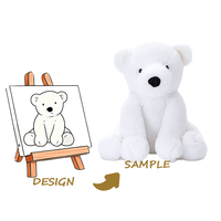 Jouet en peluche longue en maille brodée personnalisée pour enfants