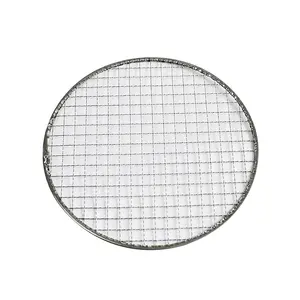 Factory Custom Reusable Rectangular Stainless Steel Bbq Grill Roast Mesh Wire Barbecue Net Mesh Korean Bbq Stove Net