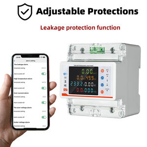 RMshebei <span class=keywords><strong>Disjoncteur</strong></span> Intelligent WiFi Tuya 100A MCB Multifonction <span class=keywords><strong>Compteur</strong></span> Électrique 4P MCB LCD 220V Capacité de Coupure 6kA - Product Image 3