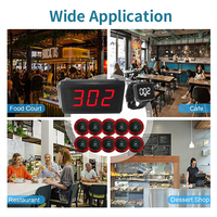 Système de téléavertisseur de serveur sans fil à haute efficacité horloge de montre avec bouton d'appel de narguilé de Table d'écran de numéro pour l'hôpital de barre de Restaurant