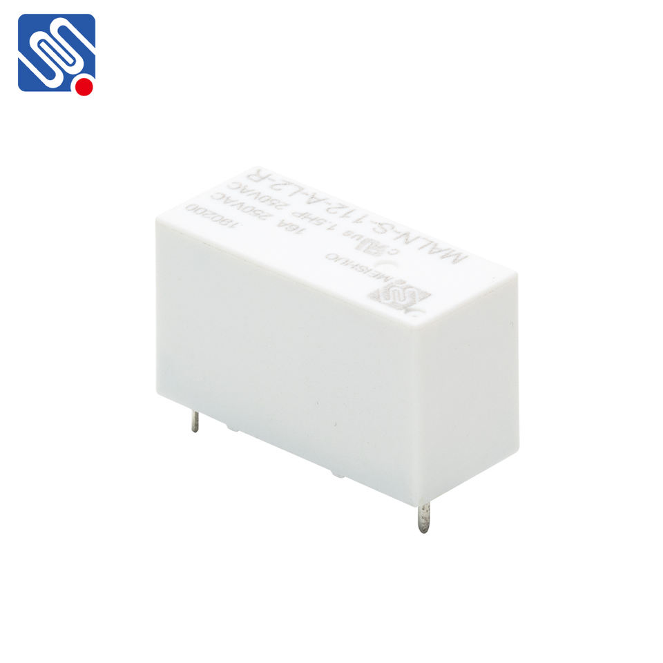Meishuo MALN-S-112-A-L2-R Miniature 12VDC Coil Through Hole Electromagnetic Relay General Purpose SPST-NO Electric Relay