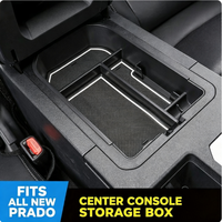 Boîte de rangement pour accoudoir de porte compatible avec Prado 2024, plateau organisateur intérieur pour Land Cruiser LC200/LC250, modification de l'intérieur de la voiture