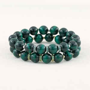 Bracelet perlé pour <span class=keywords><strong>homme</strong></span> en pierres naturelles et pierres précieuses assorties, personnalisable, vente en gros - Product Image 4