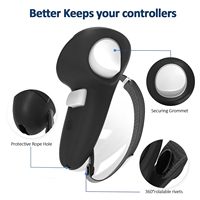 Avec couvercle d'ouverture de batterie et sangle d'articulation Housse de protection en silicone pour contrôleur Meta Quest 3S/3 VR Accessoires
