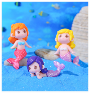 Figurines miniatures en résine en vrac vente en gros dessin animé mignon petites créatures fée <span class=keywords><strong>jardin</strong></span> collection dame sirène poupées art thèmes de la mer - Product Image 6