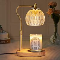 Kerzenwärmer-Lampe mit Dimmer und Timer, Elektrische Vintage-Lampe mit Dimmfunktion zum Wachsschmelzen für Heimdekoration, Schlafzimmer und als Geschenk