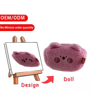 Personalizado 1:1 diseño oso/vaca/Panda/Toro oveja juguetes de peluche salida de fábrica pequeño lote suave animales de peluche PP relleno de algodón sin MOQ - Product Image 5