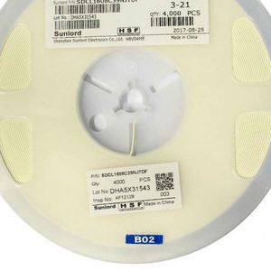 Bulk Discount SDCL1608C39NJTDF 0603 1608 Inductors High-Frequency Inductors 39nH 5% 300mA 0.7ohm - Product Image 1